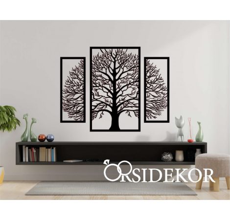 3 részes fa falikép fából