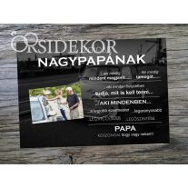 NAGYPAPÁNAK RETRO Ajándék tábla