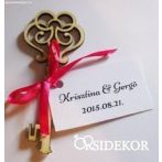 Kulcs fából, köszönetajándék és ültetőkártya 2 az 1-ben Kulcs fából, köszönetajándék és ültetőkártya 2 az 1-ben