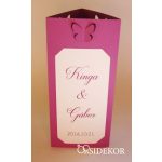 Menüháromszög térbeli pillangós