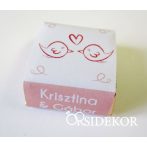 Köszönetajándék csoki galambos Köszönetajándék csoki galambos