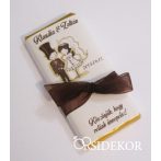 Köszönetajándék csoki masnival átkötve Köszönetajándék csoki masnival átkötve