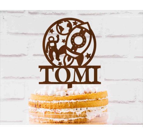 Egyedi űrhajós tortadísz – gyerekzsúrra, születésnapra