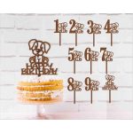 Évszámos kutyás tortadísz 