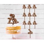 Dinoszaruszos tortadísz Évszámos 