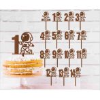 Űrhajó tortadísz szülinap