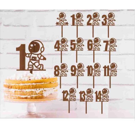 Űrhajó tortadísz szülinap