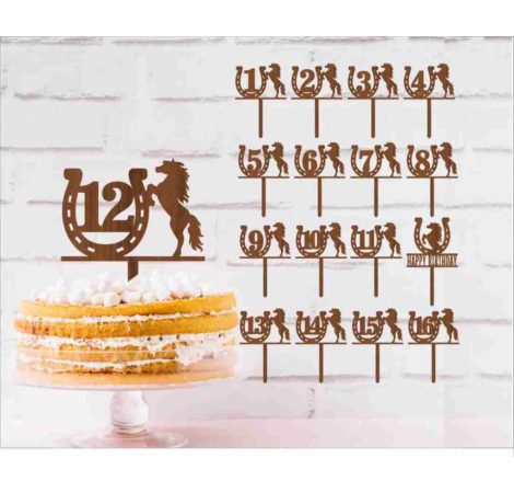 Lovas tortadísz szülinap