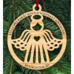 Angyalkás neves karácsonyfadísz Angyalkás neves karácsonyfadísz