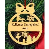 Neves karácsonyfadísz