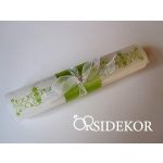 Pausz esküvői meghívó masnival és strasszal