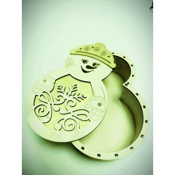 Karácsonyi csokis doboz, Hóember doboz 