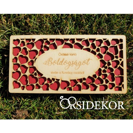 Pénztartó esküvői nászajándék átadó doboz