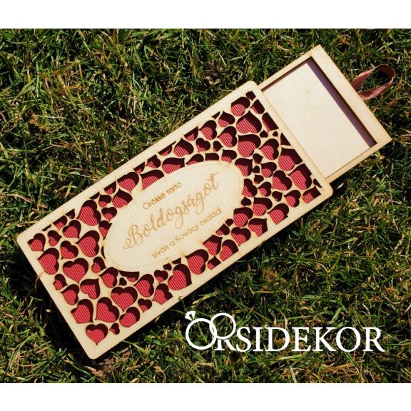 Pénztartó esküvői nászajándék átadó doboz