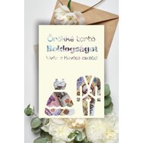 Nászajándék pénzátadó képkeret esküvőre