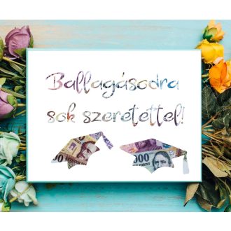 Ballagási ajándék pénzátadó képkeret 