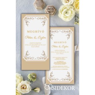 ÉLETÜNK KERETE esküvői meghívó