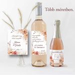 Matrica borosüvegre, ajándék esküvőre