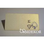 Vőlegény és menyasszony lézervágott ültetőkártya 