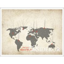 Nagy utazók térképe ujjlenyomatfa