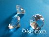 Dekor gyémánt áttetsző - nagy - 18 mm