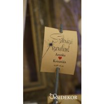 Csillagszóró kísérőkártyával (28cm)