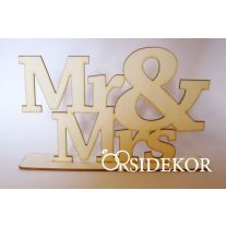Mr & Mrs tábla