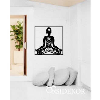 Buddha falikép fából