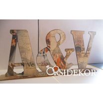 Monogram tábla talppal