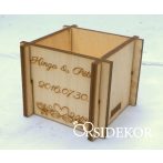 Kövirózsa tartó köszönetajándék szíves indás Kövirózsa tartó köszönetajándék szíves indás