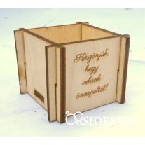 Kövirózsa tartó köszönetajándék szíves indás