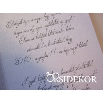   Áttört mintás esküvői meghívó menyasszony-vőlegény kivágással