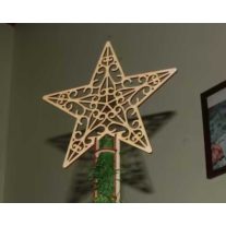 Karácsonyfa csúcsdísz csillag