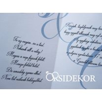 Áttört indamintás esküvői meghívó