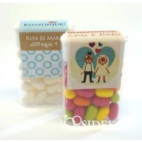 Köszönetajándék tic-tac matricával