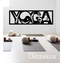 Jóga, Meditáció, Ohm falikép fából