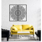 2 részes Mandala falikép fából