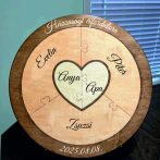 Családfa puzzle egyedi felirattal 