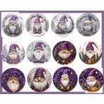 Karácsonyi hűtőmágnes manós  