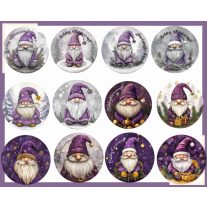 Karácsonyi hűtőmágnes manós  