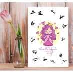 Cuki hercegnős vendégkönyv leánybúcsúra