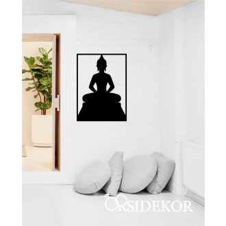Buddha falikép fából