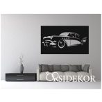 Retro autó falikép fából Retro autó falikép fából