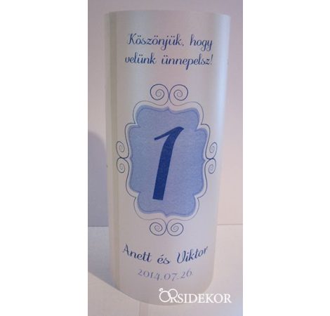 Pausz menühenger és asztalszám 2 az 1-ben - 40 féle mintával