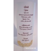   Pausz menühenger és asztalszám 2 az 1-ben - 40 féle mintával