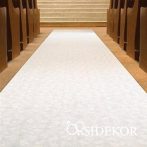 Bevonulási szőnyeg - vetex fehér esküvőre Bevonulási szőnyeg - vetex fehér esküvőre