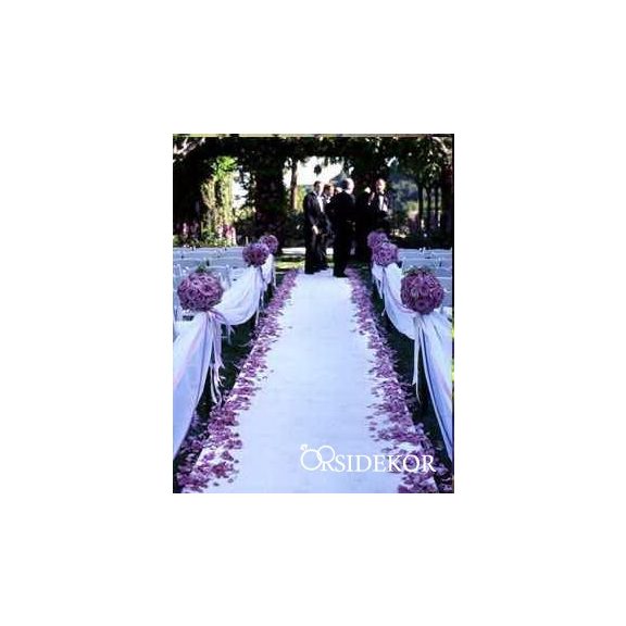 Bevonulási szőnyeg - vetex fehér esküvőre