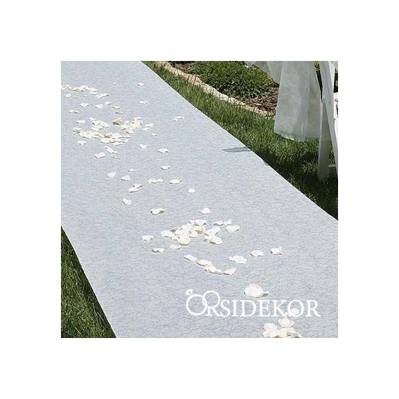 Bevonulási szőnyeg - vetex fehér esküvőre