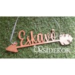 Modern nyíl esküvőre