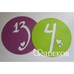 Asztalszámok papírból, 10 db/csomag